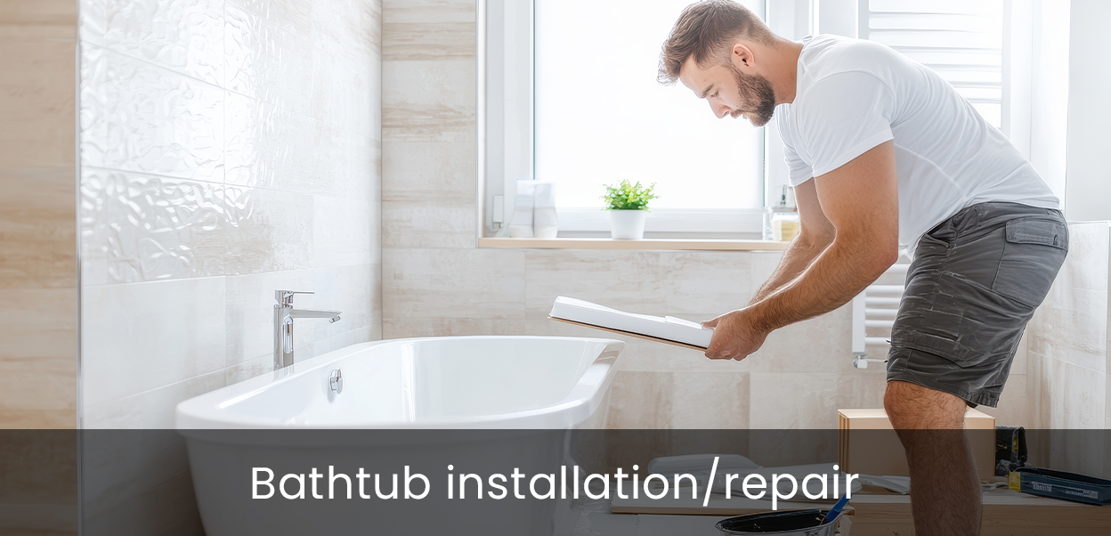Bathtub installation repair